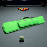 Maxbell Pool Cue Case for 1/2 Billiard Stick with Handle Scratch Resistant Protector Green