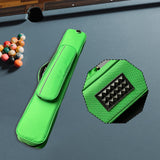 Maxbell Pool Cue Case for 1/2 Billiard Stick with Handle Scratch Resistant Protector Green