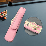 Maxbell Pool Cue Case for 1/2 Billiard Stick with Handle Scratch Resistant Protector Pink