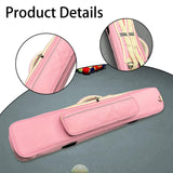 Maxbell Pool Cue Case for 1/2 Billiard Stick with Handle Scratch Resistant Protector Pink