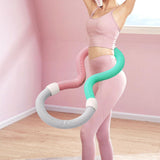 Maxbell Weighted Fitness Hoop Training Foldable Abdomen Fitness Circles for Kids Gym Style B