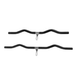 Maxbell LAT Pull Down Bar Black Cable Machine Attachment for Muscle Building Fitness 80cm