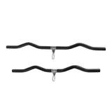 Maxbell LAT Pull Down Bar Black Cable Machine Attachment for Muscle Building Fitness 80cm