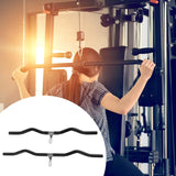 Maxbell LAT Pull Down Bar Black Cable Machine Attachment for Muscle Building Fitness 80cm