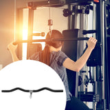 Maxbell LAT Pull Down Bar Black Cable Machine Attachment for Muscle Building Fitness 80cm