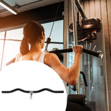 Maxbell LAT Pull Down Bar Black Cable Machine Attachment for Muscle Building Fitness 80cm