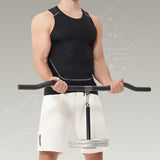 Maxbell LAT Pull Down Bar Black Cable Machine Attachment for Muscle Building Fitness 80cm