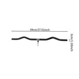 Maxbell LAT Pull Down Bar Black Cable Machine Attachment for Muscle Building Fitness 92cm