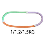 Maxbell Weighted Soft Spring Hoop PVC Abdomen Fitness Circle for Indoor Outdoor Home 1KG