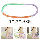 Maxbell Weighted Soft Spring Hoop PVC Abdomen Fitness Circle for Indoor Outdoor Home 1KG