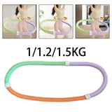 Maxbell Weighted Soft Spring Hoop PVC Abdomen Fitness Circle for Indoor Outdoor Home 1KG