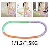 Maxbell Weighted Soft Spring Hoop PVC Abdomen Fitness Circle for Indoor Outdoor Home 1KG
