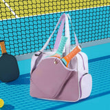 Maxbell Pickleball Racquet Handbag Portable Versatile Tennis Racket Tote for Fitness Purple
