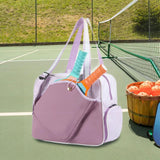 Maxbell Pickleball Racquet Handbag Portable Versatile Tennis Racket Tote for Fitness Purple