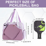 Maxbell Pickleball Racquet Handbag Portable Versatile Tennis Racket Tote for Fitness Purple