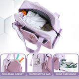 Maxbell Pickleball Racquet Handbag Portable Versatile Tennis Racket Tote for Fitness Purple