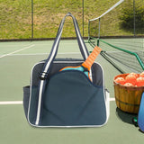 Maxbell Pickleball Racquet Handbag Portable Versatile Tennis Racket Tote for Fitness Blue