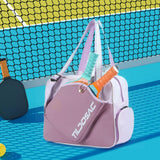 Maxbell Pickleball Racquet Bag Multipurpose Portable Racket Carrying Bag for Fitness Purple