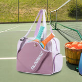 Maxbell Pickleball Racquet Bag Multipurpose Portable Racket Carrying Bag for Fitness Purple