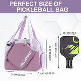 Maxbell Pickleball Racquet Bag Multipurpose Portable Racket Carrying Bag for Fitness Purple
