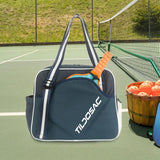 Maxbell Pickleball Racquet Bag Multipurpose Portable Racket Carrying Bag for Fitness Blue
