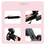 Maxbell Butt Thrust Belt for Dumbbells Training for Strength Training Workout Squats Black