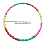 Maxbell Weighted Exercise Hoop Gymnastic Adjustable Circle for Home Gym Adults Women