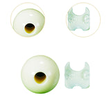 Maxbell Billiards Cue Ball with Hole Improve Hitting Level Round Pool Stick Training Small for Snooker