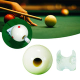 Maxbell Billiards Cue Ball with Hole Improve Hitting Level Round Pool Stick Training Small for Snooker