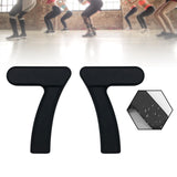 Maxbell Silicone Dumbbells 4.4lb Fitness Equipment Home Gym Non Slip Light Dumbbells Black