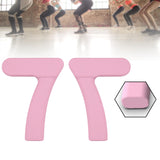 Maxbell Silicone Dumbbells 4.4lb Fitness Equipment Home Gym Non Slip Light Dumbbells Pink