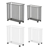 Maxbell Yoga Mat Storage Cart Accessories Supplies Rack for Garage Dormitory Workout Black and M