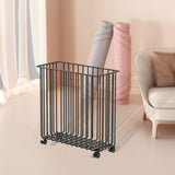 Maxbell Yoga Mat Storage Cart Accessories Supplies Rack for Garage Dormitory Workout Black and M