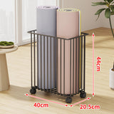Maxbell Yoga Mat Storage Cart Accessories Supplies Rack for Garage Dormitory Workout Black and M