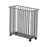 Maxbell Yoga Mat Storage Cart Accessories Supplies Rack for Garage Dormitory Workout Black and L