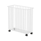 Maxbell Yoga Mat Storage Cart Accessories Supplies Rack for Garage Dormitory Workout White and M