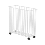 Maxbell Yoga Mat Storage Cart Accessories Supplies Rack for Garage Dormitory Workout White and M