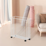 Maxbell Yoga Mat Storage Cart Accessories Supplies Rack for Garage Dormitory Workout White and M