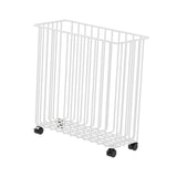 Maxbell Yoga Mat Storage Cart Accessories Supplies Rack for Garage Dormitory Workout White and L