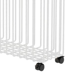 Maxbell Yoga Mat Storage Cart Accessories Supplies Rack for Garage Dormitory Workout White and L