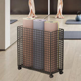 Maxbell Yoga Mat Storage Cart Accessories Rack for Resistance Bands Garage Dormitory Black