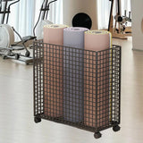 Maxbell Yoga Mat Storage Cart Accessories Rack for Resistance Bands Garage Dormitory Black