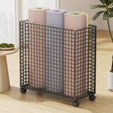 Maxbell Yoga Mat Storage Cart Accessories Rack for Resistance Bands Garage Dormitory Black