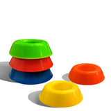 Maxbell 4x Sport Ball Stand Holders Versatile Space Saving Basketball Display Stands Orange