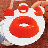 Maxbell 4x Sport Ball Stand Holders Versatile Space Saving Basketball Display Stands Orange