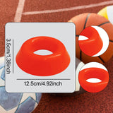 Maxbell 4x Sport Ball Stand Holders Versatile Space Saving Basketball Display Stands Orange