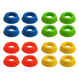 Maxbell 4x Sport Ball Stand Holders Versatile Space Saving Basketball Display Stands Orange