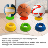 Maxbell 4x Sport Ball Stand Holders Versatile Space Saving Basketball Display Stands Orange