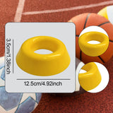 Maxbell 4x Sport Ball Stand Holders Versatile Space Saving Basketball Display Stands Yellow