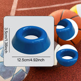 Maxbell 4x Sport Ball Stand Holders Versatile Space Saving Basketball Display Stands Blue